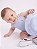 Romper Bebê Tommy Hilfiger Listrado Azul com Chapéu - Imagem 2