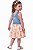 Jardineira Jeans com saia floral Oshkosh - Imagem 3