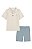 Conjunto Infantil Calvin Klein Polo Listrada e Bermuda Azul - Imagem 5