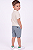 Conjunto Infantil Calvin Klein Polo Listrada e Bermuda Azul - Imagem 4