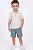 Conjunto Infantil Calvin Klein Polo Listrada e Bermuda Azul - Imagem 2