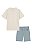 Conjunto Infantil Calvin Klein Polo Listrada e Bermuda Azul - Imagem 7