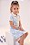 Vestido Infantil Tommy Hilfiger Polo Piquet Estampado Azul-Claro - Imagem 3