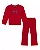 Conjunto Infantil Tommy Hilfiger em Moletom Fleece Vermelho - Imagem 3