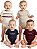 Kit 4 Bodys Bebê Tommy Hilfiger – Manga Curta - Imagem 1