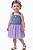 Jardineira Infantil OshKosh – Jeans com Saia Tule Lilás - Imagem 1
