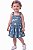 Jardineira Infantil OshKosh – Jeans Chambray Floral - Imagem 1