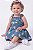 Jardineira Infantil OshKosh – Jeans Chambray Floral - Imagem 2