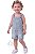 Jardineira Infantil OshKosh – Listrada com Estampa Floral - Imagem 1
