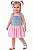 Jardineira Bebê OshKosh – Jeans com Saia Floral - Imagem 1