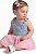 Jardineira Bebê OshKosh – Jeans com Saia Floral - Imagem 2