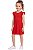 Vestido Infantil Tommy Hilfiger Vermelho em Malha - Imagem 1