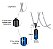 Colar em Aço com Pingente Porta Comprimido - Imagem 4