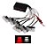 JOGO LED STROBO 6X3 12V ALERTA EMERGENCIA - BRANCO E VERMELHO - Imagem 7