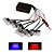Jogo de led Strobo 6x3 para Grade de Viatura Azul e Vermelho - Imagem 1