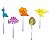 Pick Decorativo Dino Baby - 10 unidades - Imagem 1