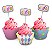 Kit Cupcake Circo Rosa com 06 unidades - Imagem 1