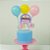Kit Topo de Bolo com balão Circo Rosa - 6 unidade - Imagem 1