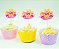 Kit Wrap para Cupcake Chá de Bebê Menina - 06 unidades - Imagem 1