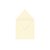 Envelope para convite | Quadrado Aba Bico Markatto Sutille Marfim 21,5x21,5 - Imagem 2