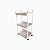 Carrinho Multiuso Organizador 3 Prateleiras Branco Off Médio 70cm - Imagem 5