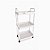 Carrinho Multiuso Organizador 3 Prateleiras Branco Off Médio 70cm - Imagem 7