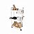 Carrinho Multiuso Organizador 3 Prateleiras Branco Off Médio 70cm - Imagem 3