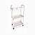 Carrinho Multiuso Organizador 3 Prateleiras Branco Off Médio 70cm - Imagem 4