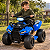 Quadriciclo Elétrico Infantil Quadzilla com Faróis de Led Cor Azul - Imagem 1