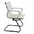 Cadeira Escritório Charles Eames Interlocutor Fixa Cor Creme - Imagem 4