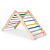 Triângulo Pikler Articulado Candy + Rampa de Barras Candy Colors - Imagem 1