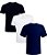 Kit com 3 Camisetas Masculinas Basicas Estilo Boleiro - Imagem 1