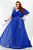 Vestido De Festa Longo Lurex Azul Royal Luani VENDA - Imagem 2
