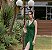 Vestido De Festa Longo Luma Verde Esmeralda Aluguel - Imagem 2