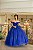 Vestido Longo Debutante Elsa Azul Royal Aluguel - Imagem 2