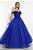 Vestido Longo Debutante Elsa Azul Royal Aluguel - Imagem 4