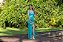 Vestido Longo Azul Tiffany Neila Aluguel - Imagem 2