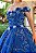 Vestido Longo Debutante Azul Royal Kiara Aluguel - Imagem 3