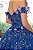 Vestido Longo Debutante Azul Royal Kiara Aluguel - Imagem 7
