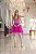Vestido de Festa Debutante Rosa Pink Dois em Um Longo Bordado Jasmine Aluguel - Imagem 3