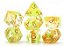 Kit de Dados - Nebula Orange and Green Swirl with Laser Reflected - 16mm - Importado - Imagem 1
