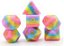 Kit de Dados - Layered 4 Colours (Pink/Yellow/Blue/Purple) - 16mm - Importado - Imagem 1