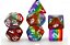 Kit de Dados - Layered 5 Colours (Red/Yellow/Green/Blue/Purple) - 16mm - Importado - Imagem 1
