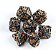 Kit de Dados - Octopus Black Nickel with Red Metal Hollow Out - Importado - Imagem 1