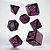 Call of Cthulhu 7th Edition - Black & magenta Dice Set - Importado - Imagem 1