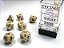 Kit de Dados - Marble Polyhedral Ivory/black 7-Die Set - Importado - Imagem 1