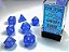Kit de Dados - Frosted™ Polyhedral Blue/white 7-Die Set - Importado - Imagem 2