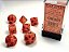 Kit de Dados - Vortex® Polyhedral Orange/black 7-Die Set - Importado - Imagem 1