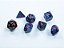 Gemini® Mini-Polyhedral Black-Starlight™/red 7-Die Set  - Importado - Imagem 1