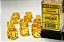 Translucent 16mm d6 Yellow/white Dice Block™ (12 dice)  - Importado - Imagem 1